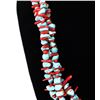 Image 3 : Turquoise & Coral Tripple Strand Necklace