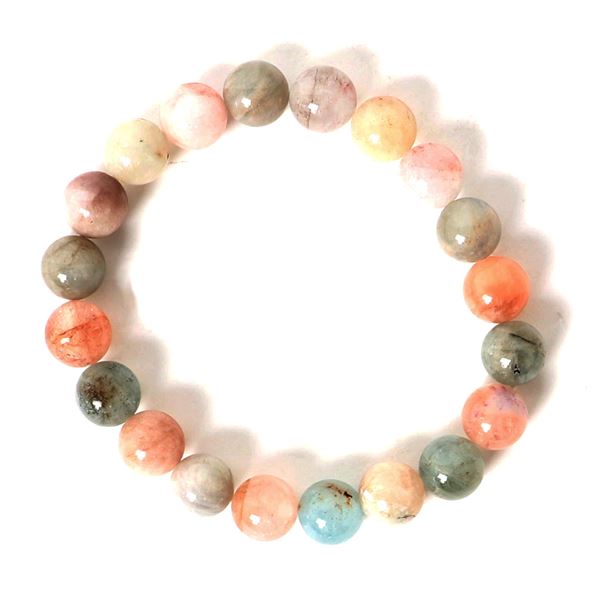Gorgeous Natural Morganite Bead Bracelet
