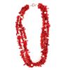Image 6 : Amazing Bright Red & Pearl Layered Necklace