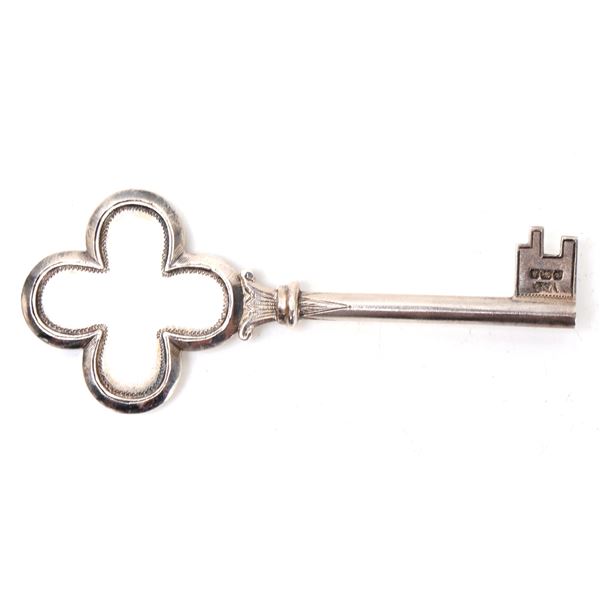 Cased Sterling Silver Presentation Key, Vaughton & Sons