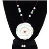 Image 3 : Gorgeous Jadeite Chinese Rose Necklace