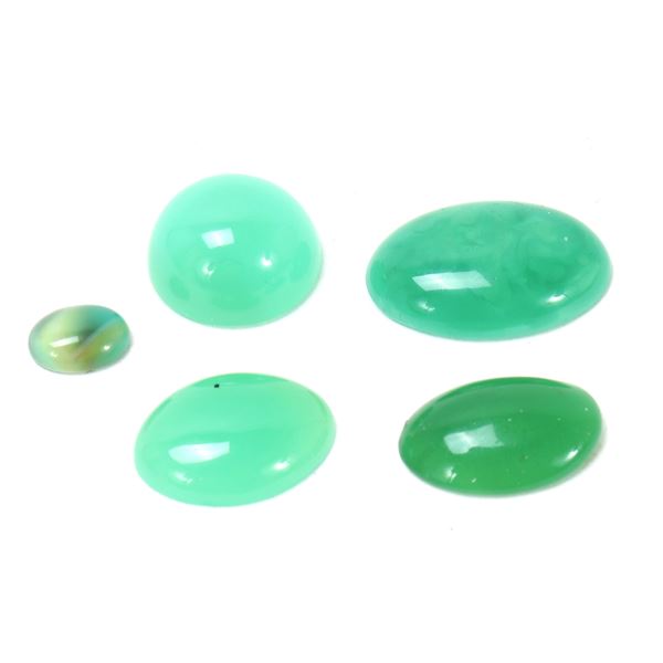 Group of Five Jade Style Stones