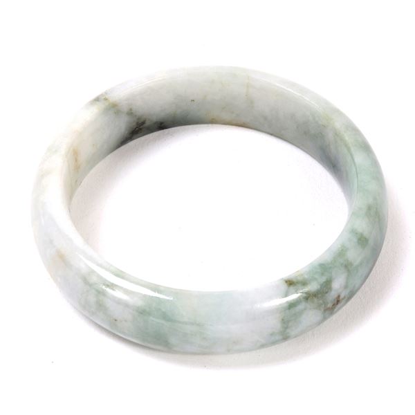 Light Green and Grey Chinese Bangle Bracelet