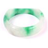 Image 6 : Gorgeous Green Apple & Snow White Chinese Bangle Bracelet