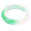 Image 3 : Stunning Chinese Green & White Jade Bangle