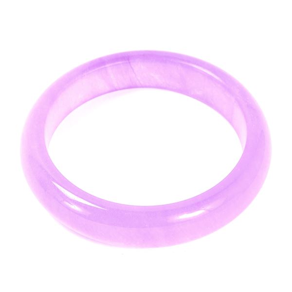 Gorgeous Bright Purple Chinese Jade Bangle