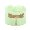 Image 1 : Gorgeous Unique Green Clay Bracelet, Dragonfly
