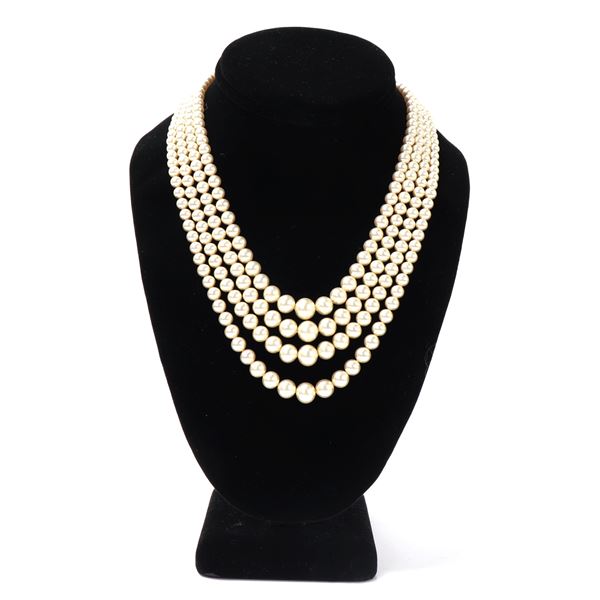 Gorgeous Four Strand South Sea Pearl Necklace