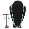 Image 1 : Vintage Malachite Necklace and Earrings