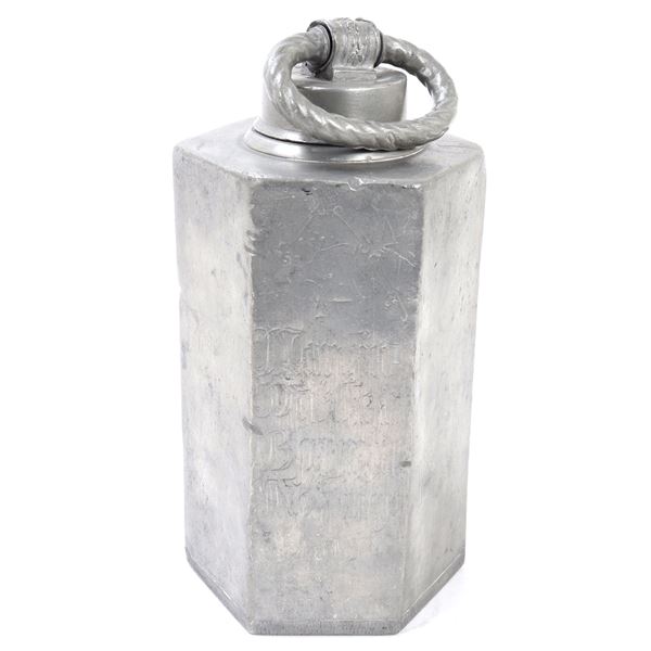 Hexagonal Pewter Vessel