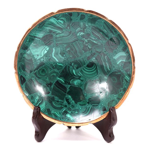 Lovely Natural Malachite Bowl