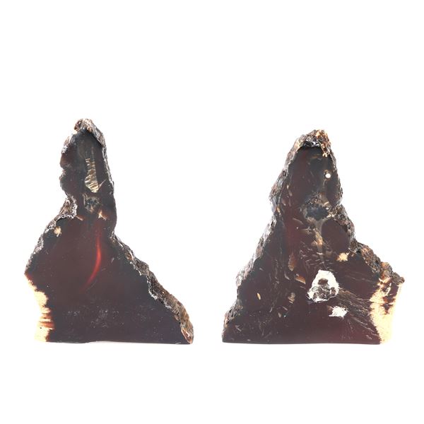 Wonderful Pair of Amber Slabs, Bookends