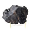 Image 1 : Large Raw Unpolished Obsidian Specimen w/Stand