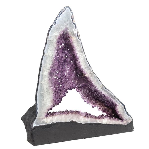 Stunning Shark Fin Amethyst Geode Cluster