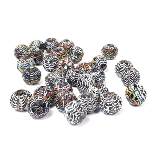 Collection of Thirty Islamic Core-Formed Glass Beads