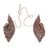 Image 2 : Pair of Wood Carved Burmese Plumb Line