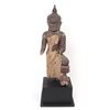 Image 2 : Burmese Wood Carved Seated Buddha, 19th Century
