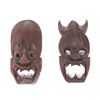 Image 1 : Two Wood Carved Tibetan Transformation Masks