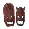 Image 2 : Two Wood Carved Tibetan Transformation Masks