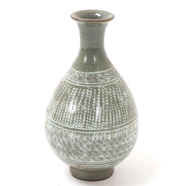 Beautiful Korean Celedon Glazed Vase