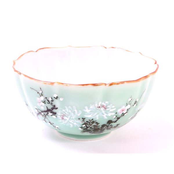 Lovely Green Glazed Japanese Bowl