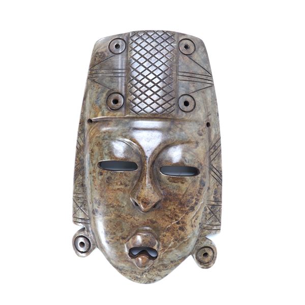 Large Chinese Hardstone Mask Carving