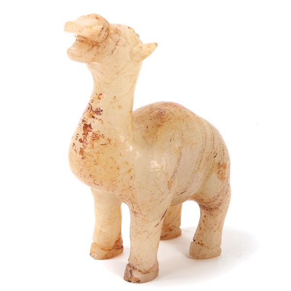 Chinese Hardstone Carved Camel