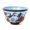 Image 5 : Lovely Chinese Peking Glass Bowl, Blue & Red