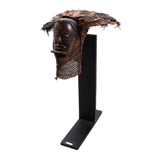 Chokwe Angola Wood Carved Ceremonial Mask