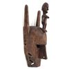 Image 1 : African Bamana Wooden Mask w/ Standing Female