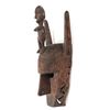 Image 3 : African Bamana Wooden Mask w/ Standing Female
