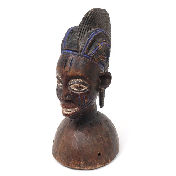 Authentic Yoruba Headdress / Helmet Crest, Nigeria