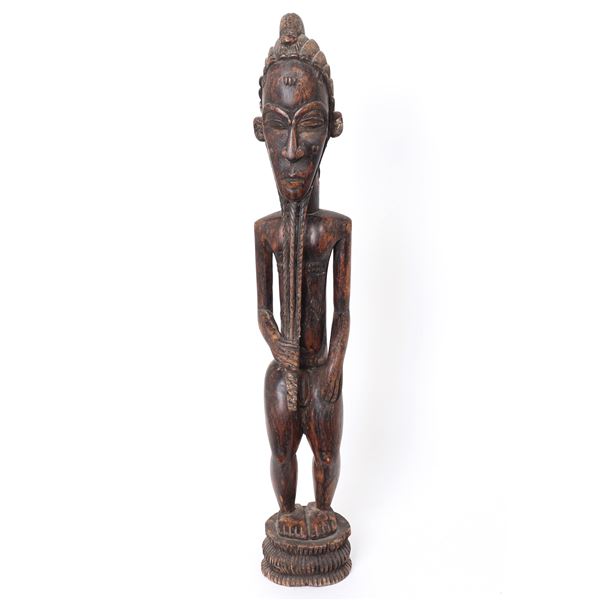 Standing Male Spirit Figure, Baule