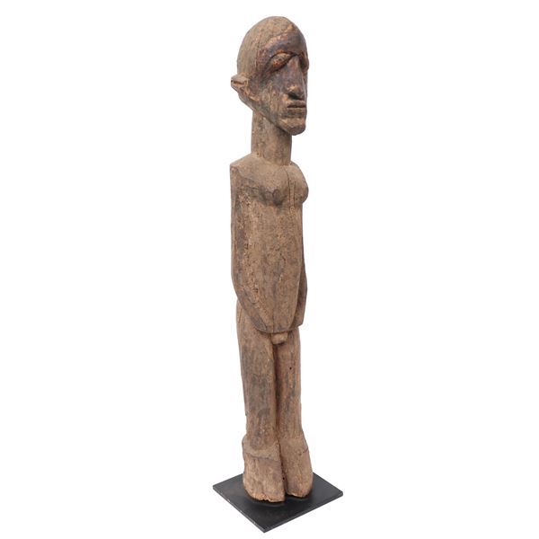 Heavy Lobi-Carved Wood Figure, Late 19th-Early 20th C.