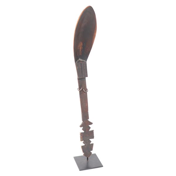 African Wood Carved Ladle