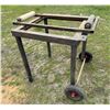 Image 4 : ROLLER STANDS ON A METAL ROLLING CART
