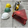 Image 2 : HARD HATS, SHOP LIGHTS, AND CART SEAT