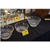Image 1 : CRYSTAL BOWLS (3 PCS)