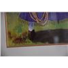 Image 4 : FRAMED PEGGY CHUN PRINT, "COWGIRL"; SIGNED (17 1/2" X 21 1/2")