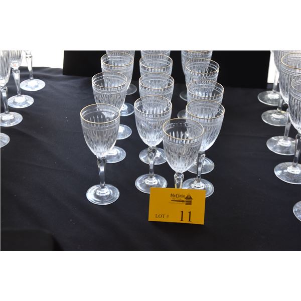 WATERFORD MARQUIS HANVOVER GOLD WHITE WINE GLASSES (16 PCS)