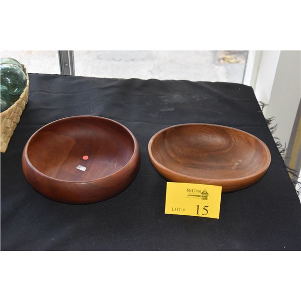 KAMANI WOOD BOWL & OVAL WOOD BOWL (2 PCS)