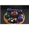 Image 2 : DECORATIVE GLASS BALLS (9 PCS) (DOES NOT INCLUDE BOWL)