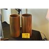Image 1 : PAIR WOODEN VASES (PAIR)