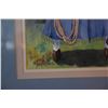 Image 4 : FRAMED ORIGINAL WATERCOLOR, "COWGIRL"; SIGNED PEGGY CHUN (16 3/4" X 20 3/4")