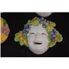 Image 4 : ITALIAN CERAMIC BACCHUS MASKS (4 PCS)