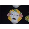 Image 5 : ITALIAN CERAMIC BACCHUS MASKS (4 PCS)