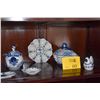 Image 1 : COLLECTION OF BLUE & WHITE RUSSIAN DISHES (6 PCS)