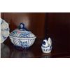 Image 2 : COLLECTION OF BLUE & WHITE RUSSIAN DISHES (6 PCS)