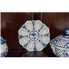 Image 3 : COLLECTION OF BLUE & WHITE RUSSIAN DISHES (6 PCS)