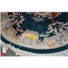 Image 1 : OVAL CHINESE WOOL RUG (94" X 118")